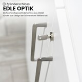 thumbnail of bümö Aktenschrank abschließbar, Büroschrank Holz 80cm breit in Weiß/Buche - abschließbarer Schrank mit Aktenregal für's Büro & Arbeitszimmer, Büro