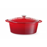 thumbnail of HENDI Braadpan geëmailleerd gietijzer, 6,88L, Rood, 405x255x(H)134mm