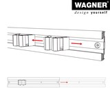 thumbnail of WAGNER Gerätehalter CLIPS & SCHIENE AUSZIEHBAR - 60-110 x 5,5 cm, Aluminium, 5 Clips, Tragkraft bis 2 kg/Clip - 15204611