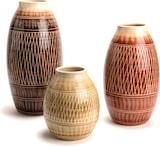 thumbnail of Vase Kimia taupe 20 cm - Gelb Rund Amadeus-Steingut 17x17 cm