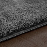 thumbnail of Teppich Kurzflor waschbar Unifarben Wohnzimmer schmutzabweisend Anthrazit Rechteckig 100x200 | 100% Polyester | Florhöhe: 10 mm | pflegeleicht