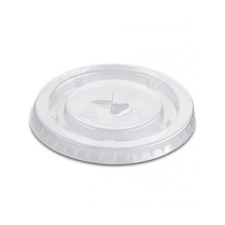 MONOUSO - Deckel Flach mit Kreuz Transp. PP Ø7,9cm (1.000 Stück)