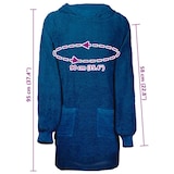 thumbnail of vidaXL Bademantel Marineblau l Baumwolle