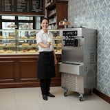 thumbnail of Máquina de Helado Soft de pie, 3 boquillas, 28L/h con bomba de aire y sistema de prerenfriamiento