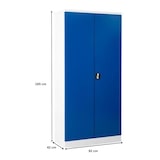 thumbnail of PROREGAL Stahlschrank BEE mit 9 lackierten Fachböden | HxBxT 195x92x42cm | Weiß-Blau | Werkstattschrank Werkzeugschrank Aktenschrank Universalschrank