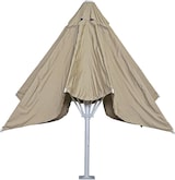 thumbnail of Décoshop26 - XXL Luxus-Sonnenschirm 5x5m (Ø7,2m) zur Befestigung an Betonfundamenten Polyester/Aluminium 75kg beige 04_0003353