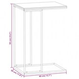 thumbnail of Bijzettafel V1 houtmateriaal | vidaXL: Afmeting - 40 x 30 x 59 cm