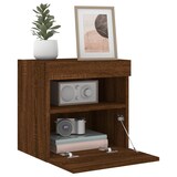 thumbnail of vidaXL TV-Wandschrank mit LED-Leuchten Braun Eichen-Optik 40x30x40 cm