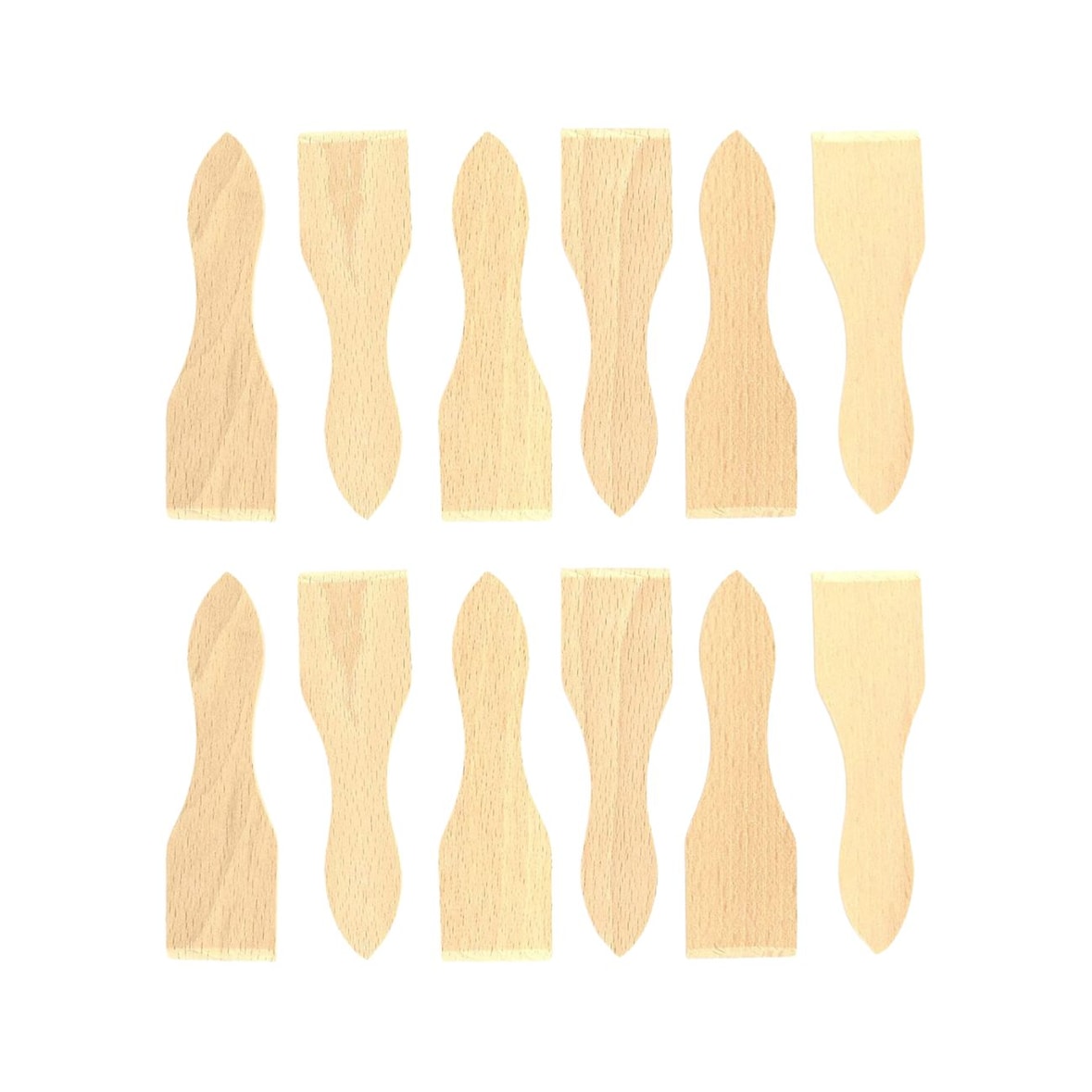 Set mit 12 Holz-Raclettespateln 13 cm Fackelmann Wood Edition