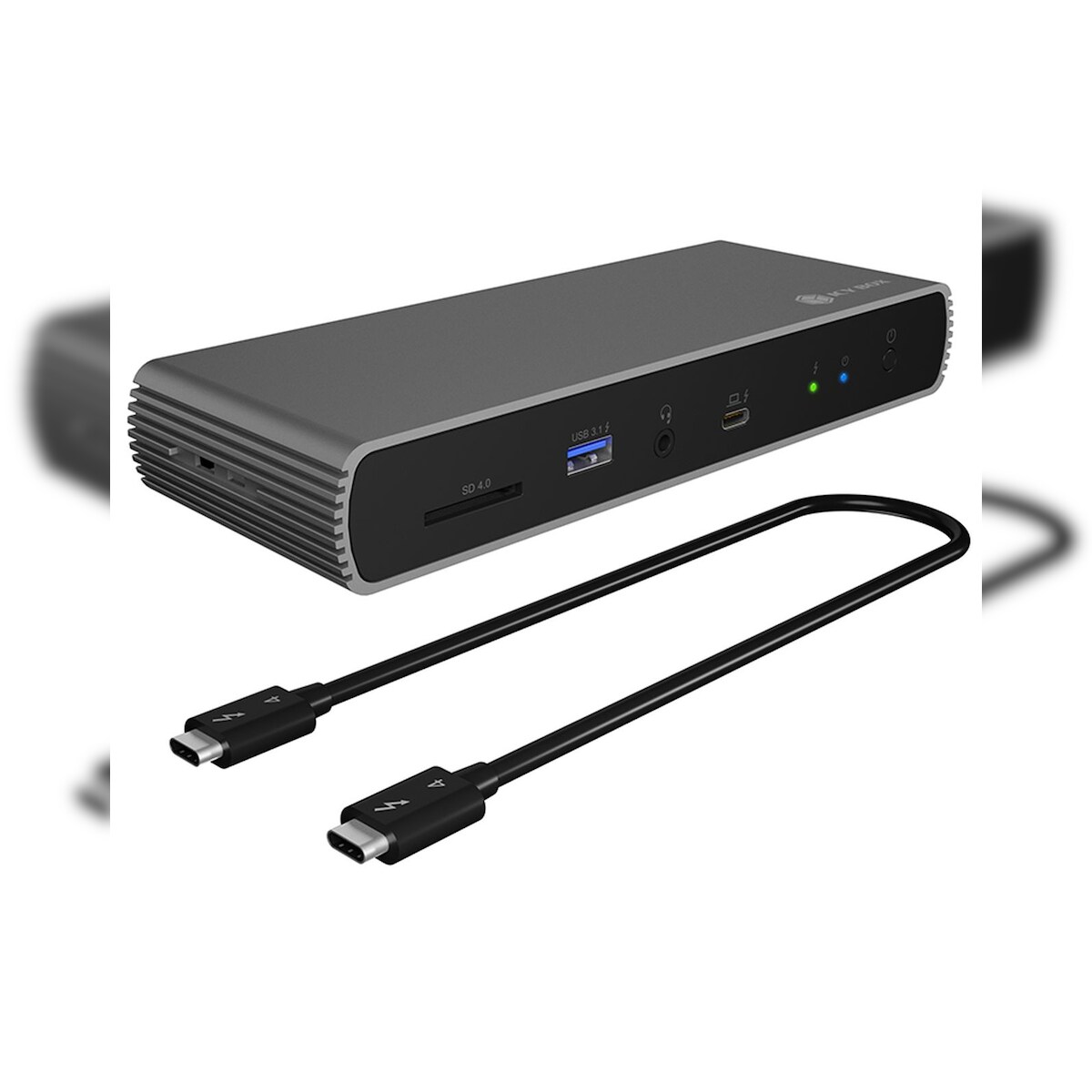ICY BOX IB-DK8801-TB4 - Dockingstation - USB-C / Thunderbolt 4