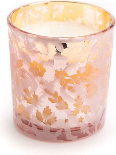 Kerze Elegant Rosa - Rund Glas Amadeus 7x7 cm
