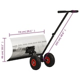 thumbnail of vidaXL Schneeschaufel mit Rädern