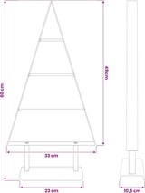 thumbnail of vidaXL Metall Weihnachtsbaum mit Ständer Schwarz 60 cm Stahl