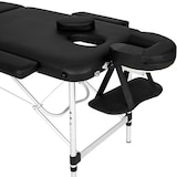 thumbnail of 3 Zonen Massageliege mit 5cm Polsterung und Aluminiumgestellschwarz