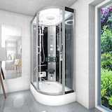 thumbnail of Dampfdusche Sauna Dusche Duschkabine D60-73T3R-EC 80x120 cm mit 2K Scheiben Versiegelung