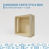 thumbnail of Espirito Rebelde Caixa de Madeira Estilo Gaiola 16,7x16,7x7,5 cm - Caixa Versátil: Cesto de Frutas, Cabaz de Natal e Páscoa