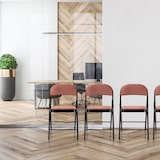 thumbnail of Silla de confidente / silla para visitas / silla plegable TUDELA I suave rosa hjh OFFICE