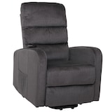 thumbnail of Fernsehsessel HWC-K62, Sessel Relaxsessel TV-Sessel, Liegefunktion Aufstehhilfe elektrisch, Metall Chenille ~ dunkelgrau