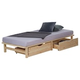 thumbnail of Décoshop26 - Cama de palete de madeira maciça 90x200 cm com gavetas de arrumação e base ripada LIT06218