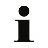 thumbnail of Aufkleber - Piktogramm Information, Folie, 160x160 mm