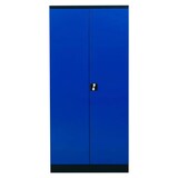 thumbnail of PROREGAL Stahlschrank BEE mit 9 lackierten Fachböden | HxBxT 195x92x42cm | Schwarz-Blau | Werkstattschrank Werkzeugschrank Aktenschrank