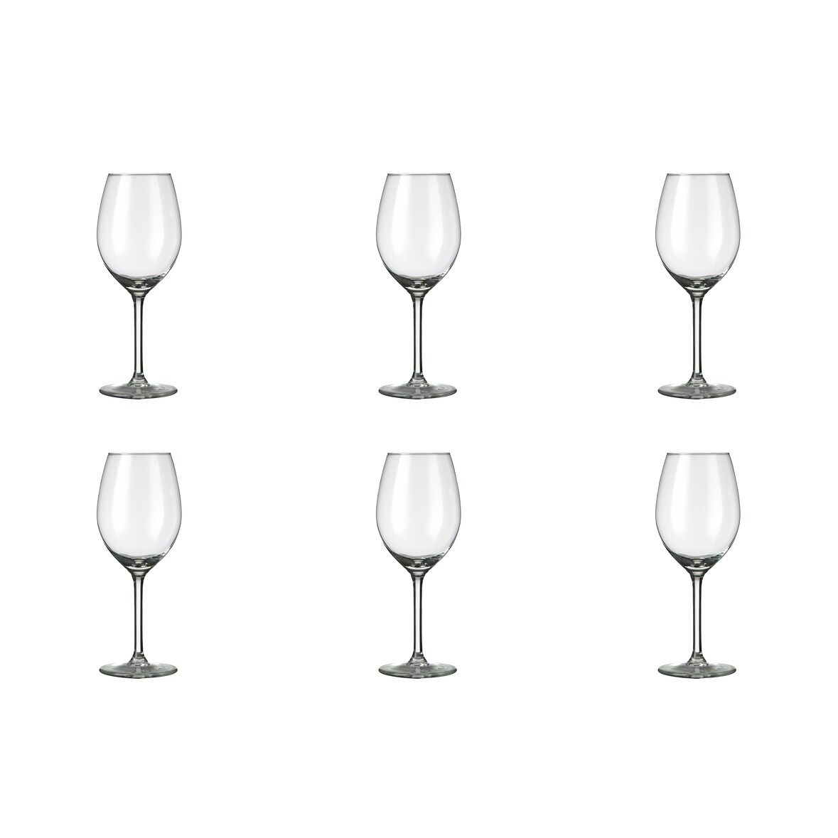 6 x Rotweinglas, großeWeingläser, Glas, 41cl, Ø 8.3cm, Höhe:20.6cm