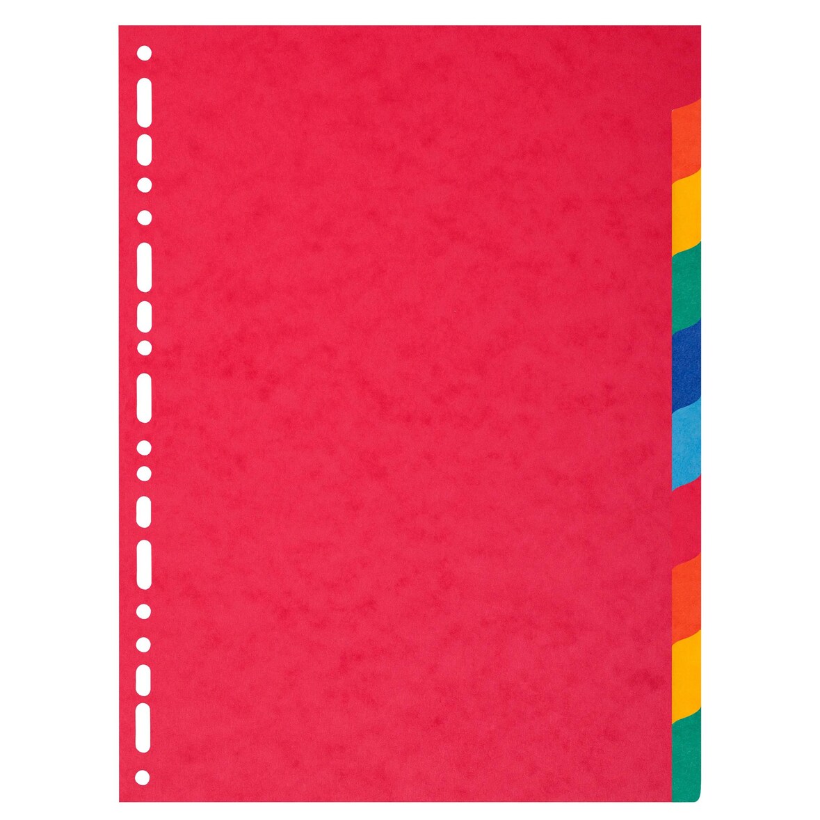 Exacompta 2110E 25x Register aus Recyclingkarton 220g, 10 Positionen, für Format DIN A4+ - Farben sortiert