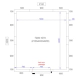 thumbnail of Chefgastro Kühl- und Frierzelle BxTxH 2100x2400x2200mm