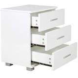 thumbnail of Nachtkonsole `Anapo` Holz: Modern, 4 Standfüße, melaminharzbeschichtet. Weiß, 45x34x54 cm | Kadima Design