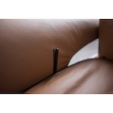 thumbnail of Silla reclinable giratoria KAWOLA NAMA, piel, color marrón