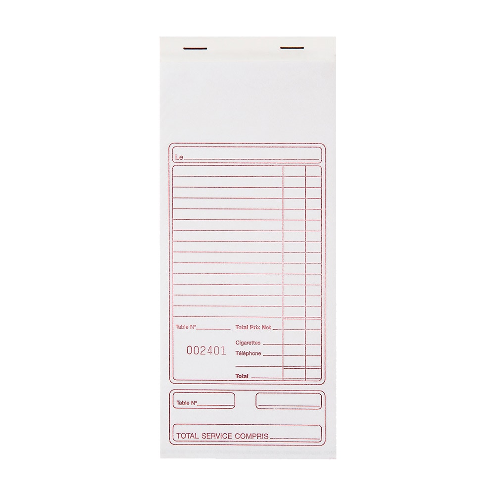 Garcia de Pou 140 Unités - Bloc Factures Eurocalc Français 10X21 Cm Blanc Papier