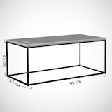 thumbnail of Skye Decor, Cosco- Cosco CMY, Schwarz,Weiß, Couchtische, 43x95x55 cm, 100% Melaminbeschichtete Partikelplatte