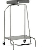 thumbnail of Tournus Müllsackhalter mit Klammer. Auf Rollen. Für 100 Liter Säcke.  Abmessungen B x T x H : 450 x 535 x 900 mm