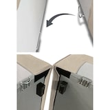 thumbnail of Dmora Divano fisso Nadia, Divano componibile a 2 posti con penisola sinistra, 100% Made in Italy, Sofà moderno in tessuto, Cm 220x170h70, Tortora