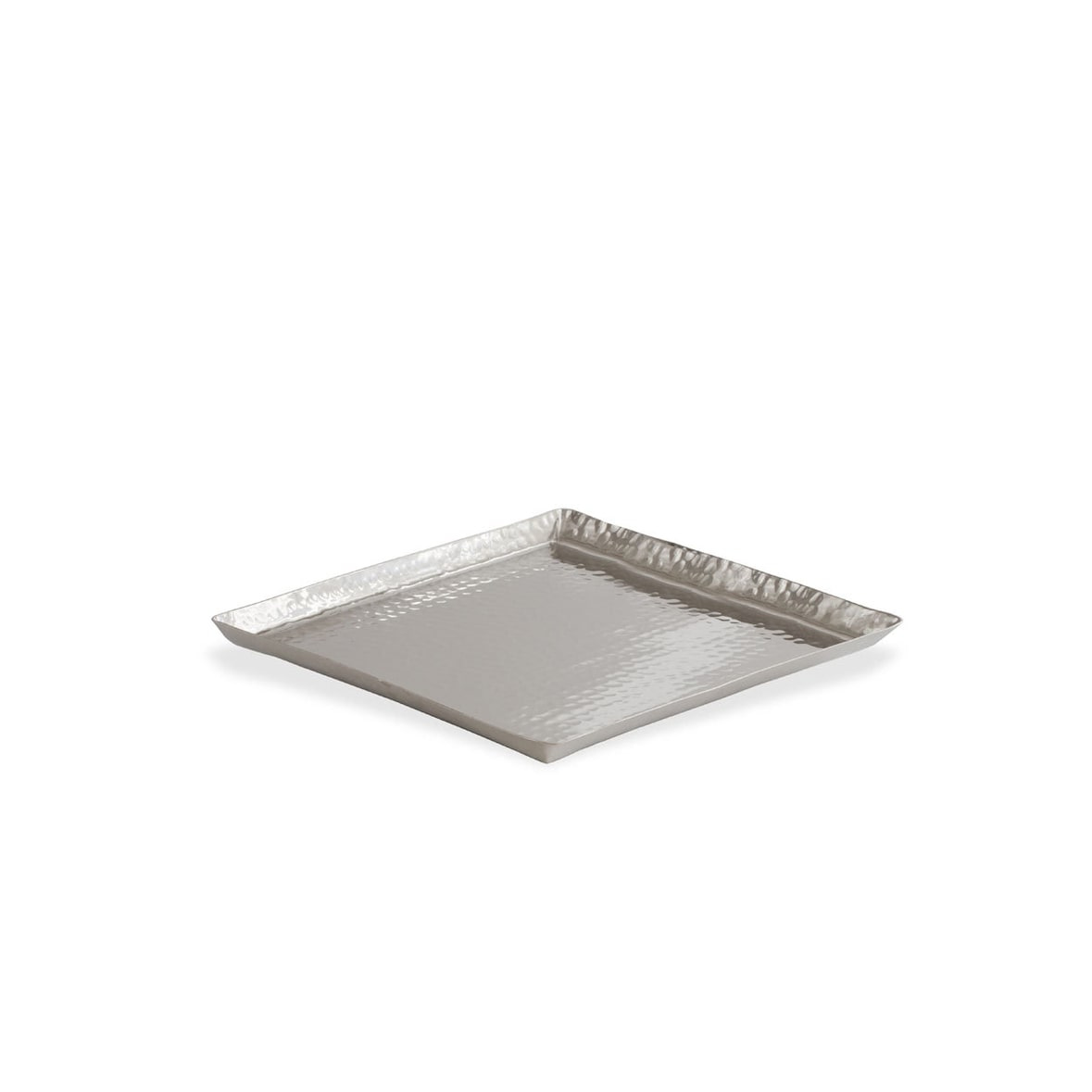 Tablett quadratisch Alu "Hammerschlag" 40 x 40 cm