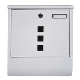 thumbnail of Briefkasten Wandbriefkasten Postkasten inkl. Zeitungsrolle Namensschild weiß B1