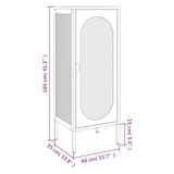 thumbnail of vidaXL Sideboard Schwarz 40x35x105 cm Glas und Stahl