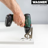 thumbnail of WAGNER Möbelfüße SOFA WINGS 4tlg. Set - 12 x 12 x 8 cm, Stahl verchromt, Anschraubplatte, für Palettenmöbel - 12045004