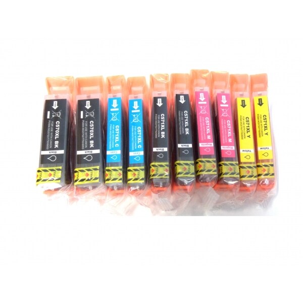 10x Tintenpatronen kompatibel f. Canon Pixma MG-6851 ersetzt Canon PGI-570 und CLI-571 Tintenpatronen