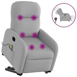 thumbnail of vidaXL Massagesessel mit Aufstehhilfe Elektrisch Wolkengrau Stoff