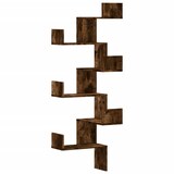 thumbnail of vidaXL Wand-Eckregal Räuchereiche 45x45x147 cm Holzwerkstoff