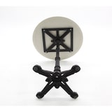 thumbnail of METRO PROFESSIONAL Mesa de comedor gastro, acero/piedra, aspecto mármol, Ø 60 cm x 74 cm, redonda, blanco