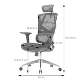 thumbnail of SIHOO Bürostuhl Schreibtischstuhl ergonomisch, Lordosenstütze hohe Rückenlehne 3D-Armlehnen ~ Mesh schwarz