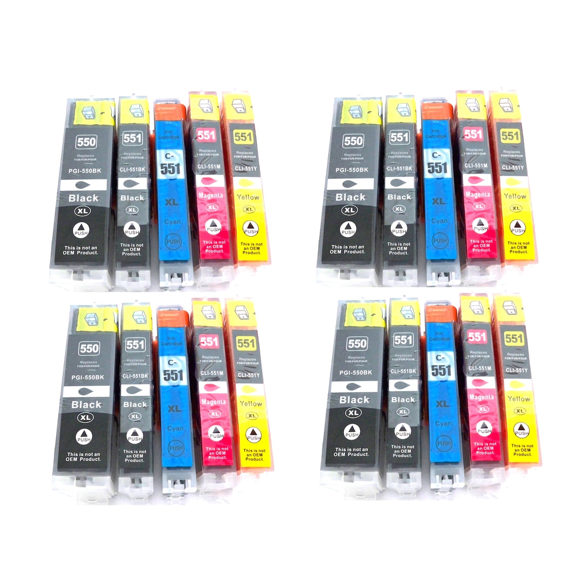 20x Tintenpatronen kompatibel f. Canon Pixma iP-7250 ersetzt Canon PGI-550 und CLI-551 Tintenpatronen