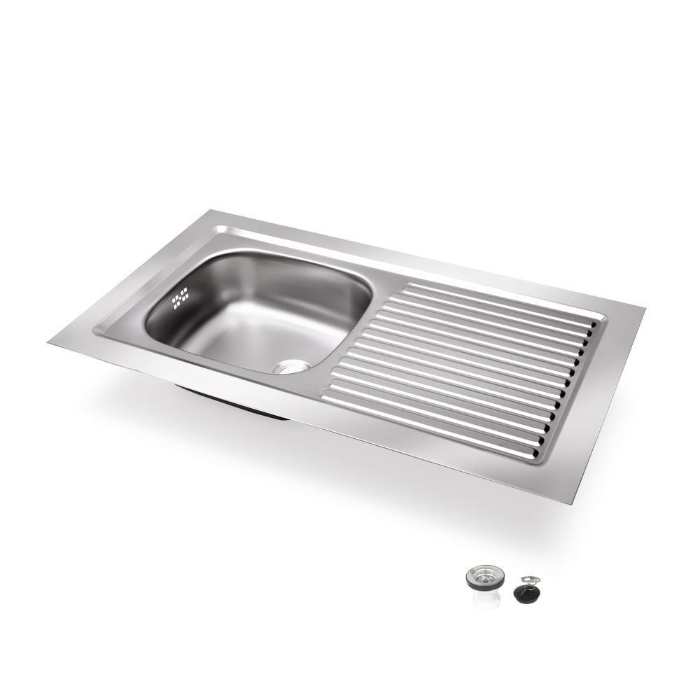 Fregadero 1 seno con escurridor Acero Inoxidable para hostelería VD-925