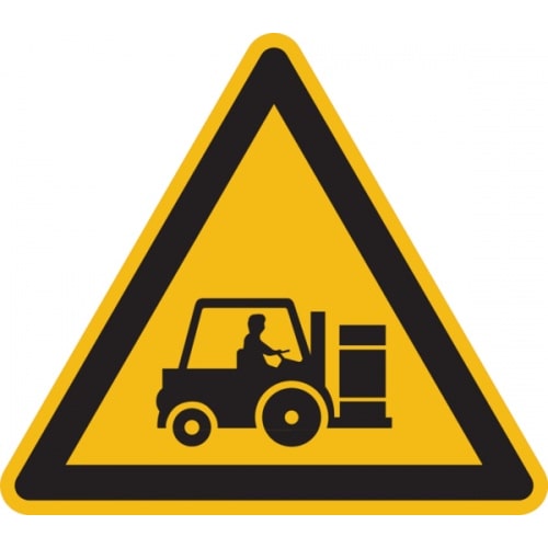 Warnschild, Achtung! Staplerverkehr! - praxisbewährt - 400x1.5 mm Kunststoff