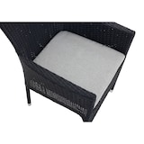 thumbnail of METRO PROFESSIONAL Poltrona empilhável com almofada Noelani, rotim PE, preto