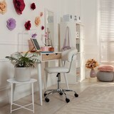 thumbnail of Beistelltisch Ø 47 H 51 2. Wahl Nachttisch Blumentisch Spieltisch Deko : weiß ohne Ablage