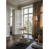 thumbnail of Goldener Servierwagen, mobiler Beistelltisch, Sicherheitsglas, Mehrzwecknutzung. 57x57x75 cm | Kadima Design