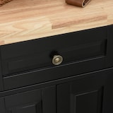 thumbnail of HOMCOM Carrello da Cucina con Cassetti Armadietti e Portaspezie Nero